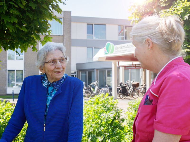 Bewoner en medewerker Haersmahiem